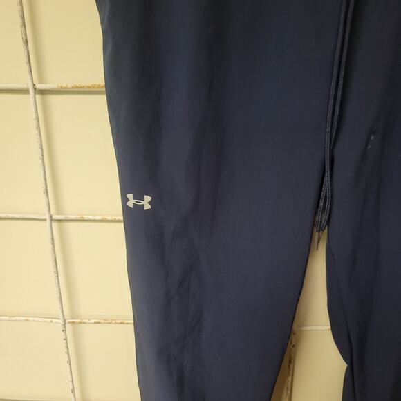 Under Armour Loose Heat Gear Navy Joggers Pants Sz Large - Picture 2 of 5